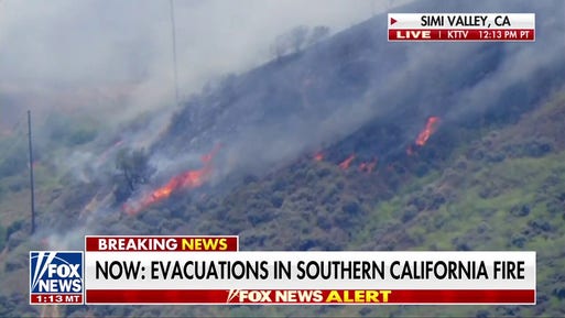 Reagan Library evacuated after fast-moving wildfire hits Southern California