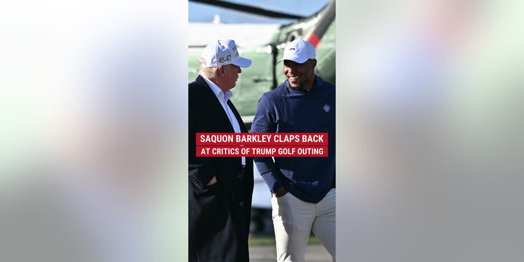 Saquon Barkley claps back at critics of his golf outing with Trump