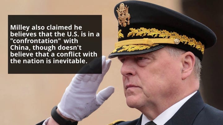 Defiant Gen. Milley insists claims of wokeness in U.S. military 'grossly overexaggerated'