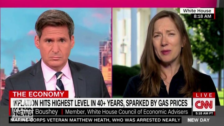 White House Economic Adviser Heather Boushey said that inflation has made President Biden focus on 'his clean energy agenda'.