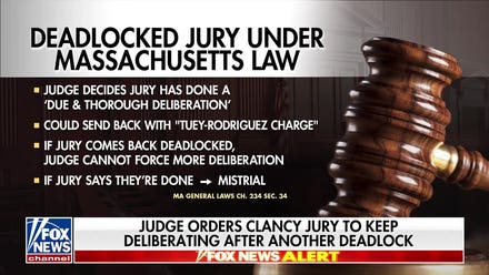 Judge gives deadlocked Lindsay Clancy jury Tuey-Rodriguez charge