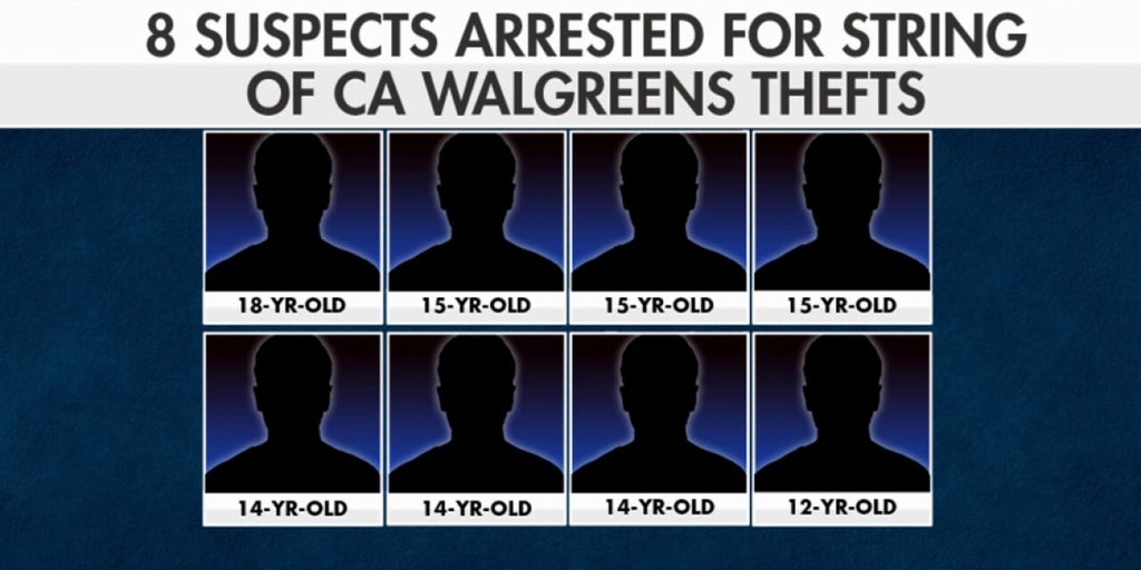 San Fran minors as young as 12 arrested over alleged retail crime series of $84K in merch