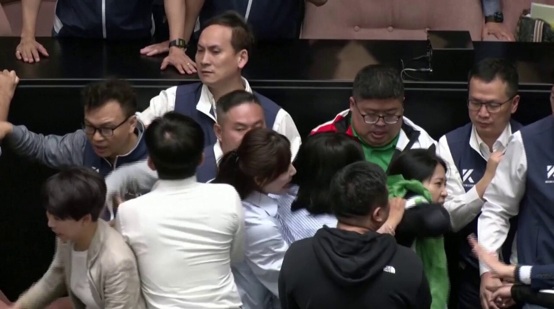 Brawl Erupts in Taiwanese Parliament Over Planned Reforms