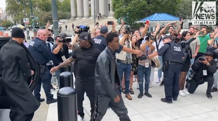 Diddy's sons arrive in court for rapper's bail appeal hearing