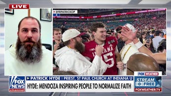 Indiana campus priest celebrates Mendoza's faith after national championship win