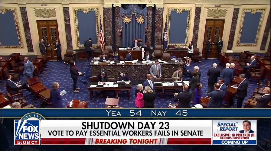 Democrats block GOP bill to pay essential federal workers in shutdown standoff