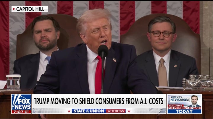 Donald Trump's SOTU: Big Tech to cover AI power costs for consumers