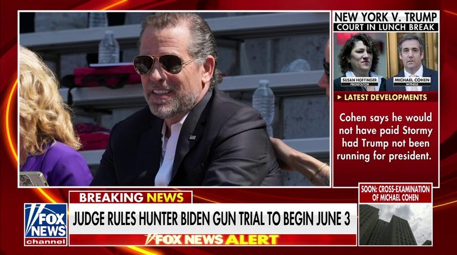 Hunter Biden gun trial to begin June 3 in Delaware