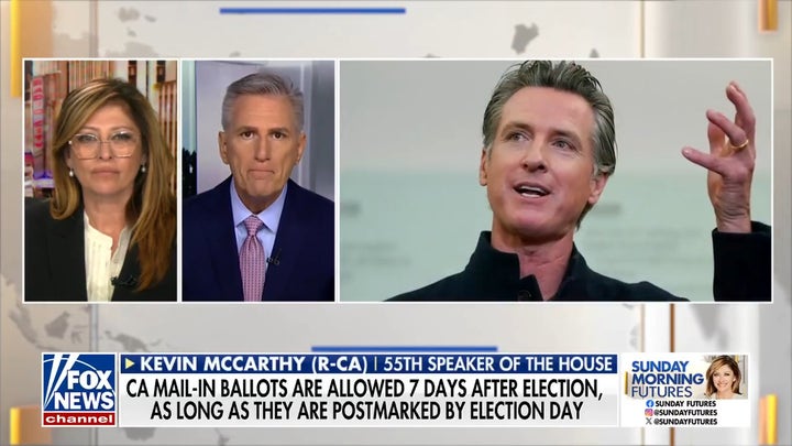 Kevin McCarthy slams Gavin Newsom's changes to California election laws