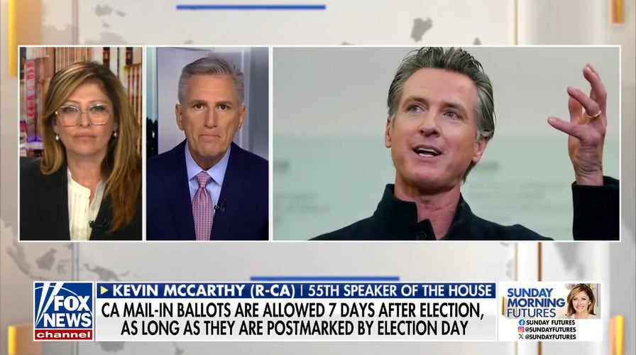 Kevin McCarthy slams Gavin Newsom's changes to California election laws