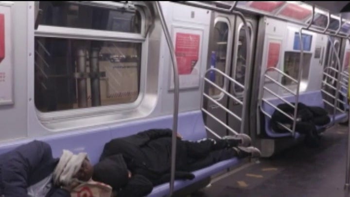 Homeless seek refuge in NYC subways amid COVID-19 pandemic