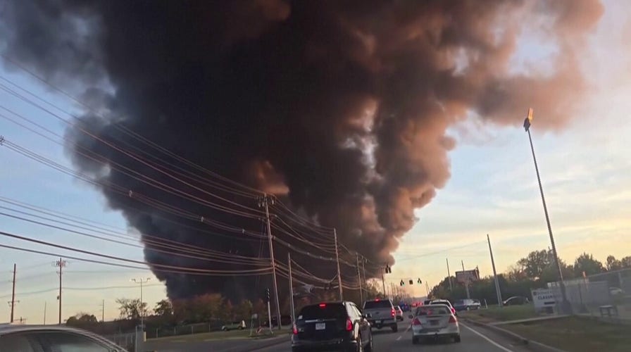 Smoke rises over Louisville after plane crash