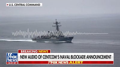 CENTCOM releases audio of Strait of Hormuz blockade announcement