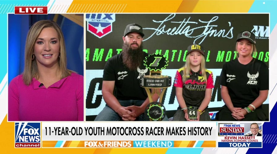 11-year-old motocross racer makes history with major win
