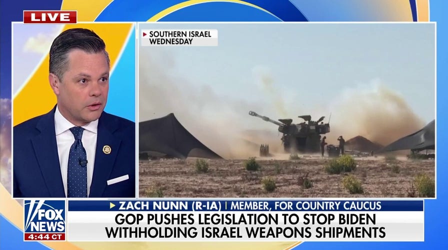 Republicans pushing legislation to stop Biden from withholding weapons shipments to Israel