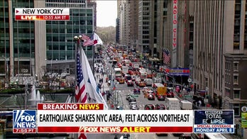 Earthquake rattles Newark Airport, Steve Doocy describes 'explosion sounds'