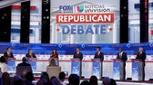 Republican presidential candidates clash at the Reagan Library