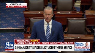 Thune vows to be a 'resource, not a roadblock' in first remarks as leader-elect - Fox News