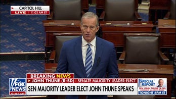 Thune vows to be a 'resource, not a roadblock' in first remarks as leader-elect
