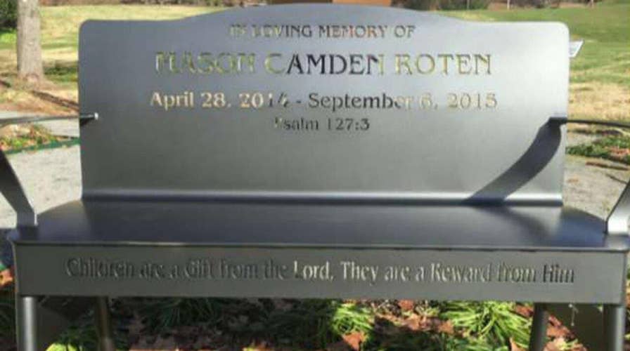 Bench dedicated in baby's honor removed from park