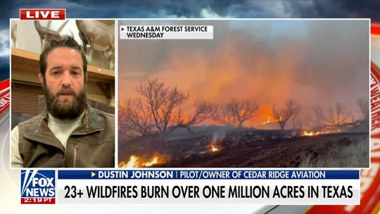 Texas helicopter pilot shoulders cost to battle raging wildfires: 'Everything around town is completely ash'