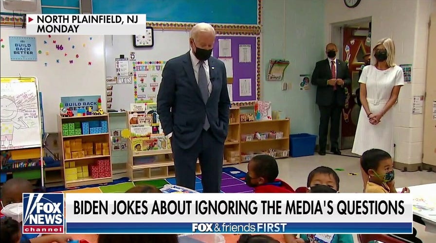 Biden jokes about avoiding media while crises worsen