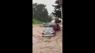 Car gets washed away during flooding in Reading, Pennsylvania - Fox News