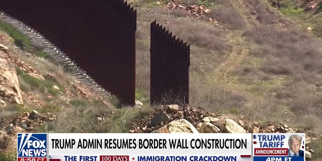 Trump admin resumes border wall construction