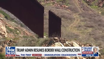 Trump admin resumes border wall construction