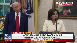 Trump hosts Jeanine Pirro’s swearing-in ceremony, takes questions from press