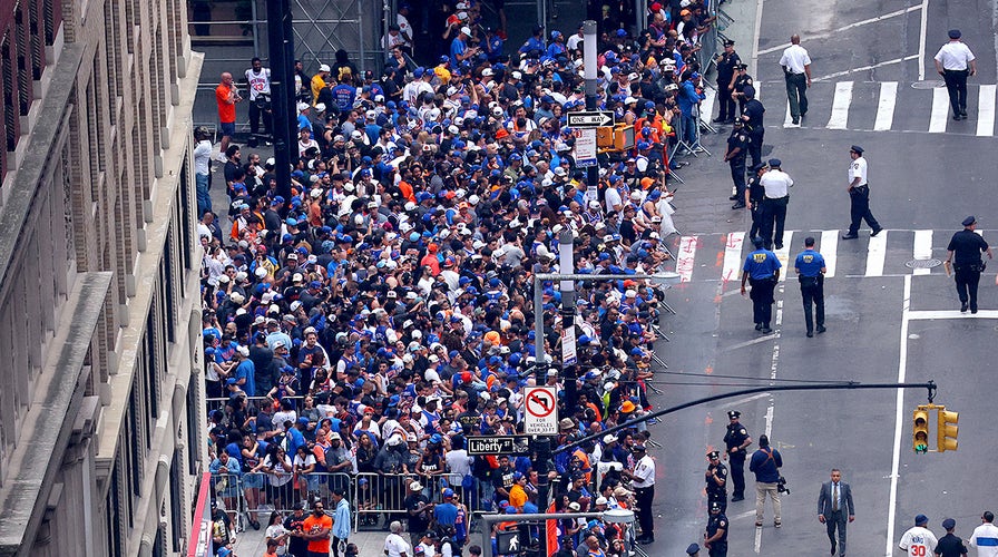 WATCH LIVE: New York Knicks fans flood 'Canyon of Heroes' for NBA title parade