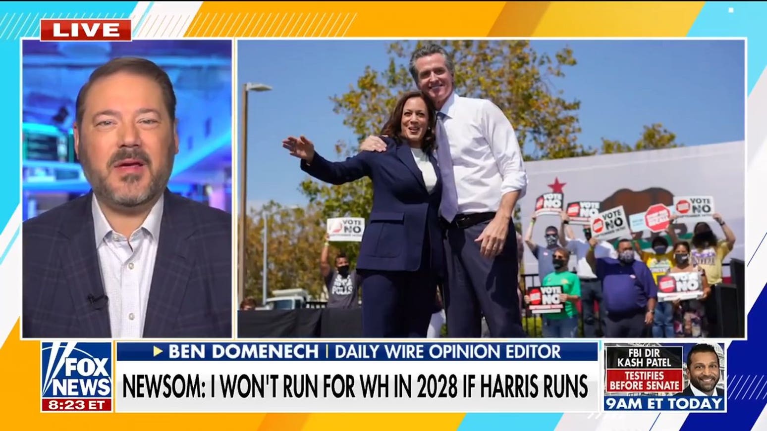Gavin Newsom rules out a 2028 White House bid if Kamala Harris runs