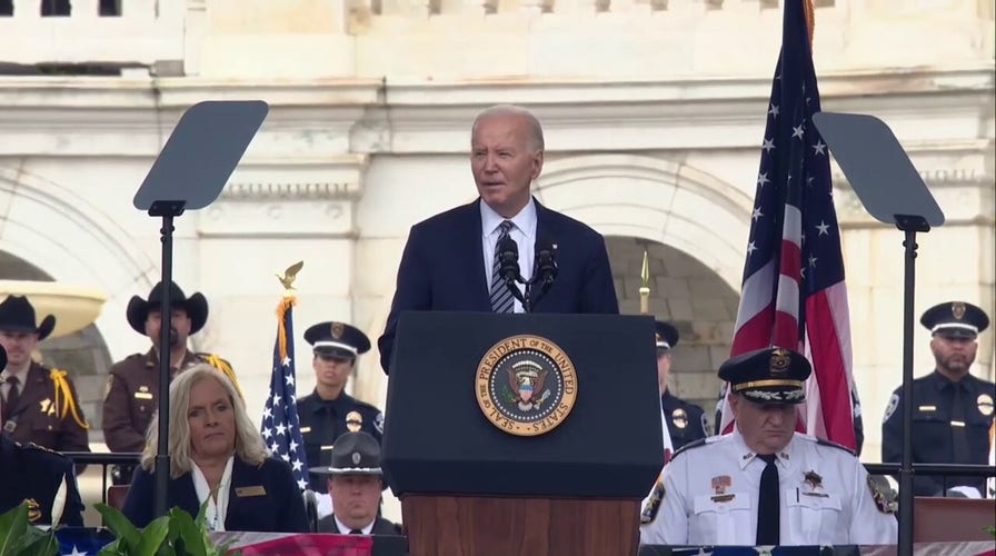 President Biden delivers remarks at National Peace Officers' Memorial Service in nation's capital