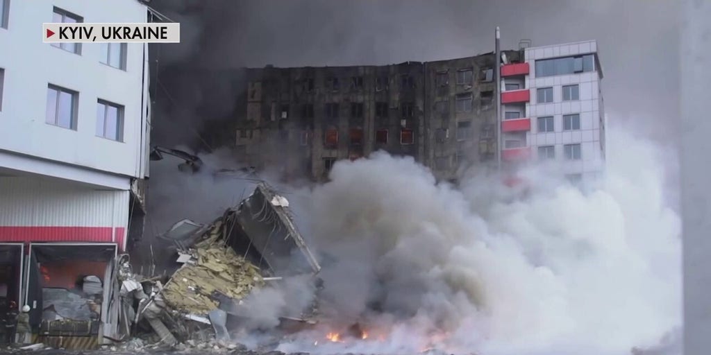 Ukraine Crisis: Russia Bombs Ukrainian Ammo Depot In Kyiv | Fox News Video