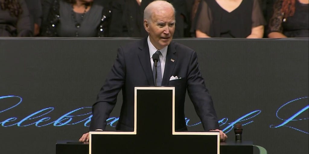 Biden says he’s ‘a lot smarter than most of you’ while reflecting on childhood stutter at Jackson funeral