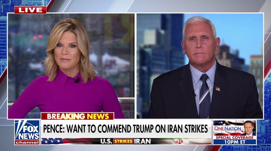 Pence says he couldn't be 'more proud' of Trump's 'decisive leadership' following Iran strikes