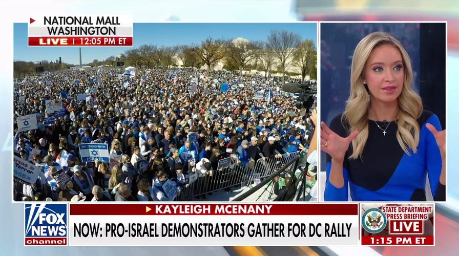Thousands of pro-Israel demonstrators rally in Washington, D.C.