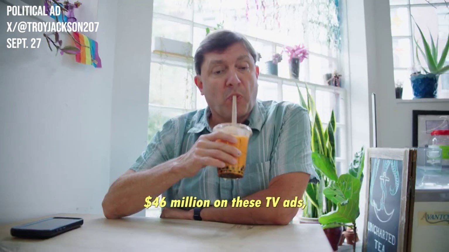 Maine Dem Sen candidate's viral ad has both parties questioning his working class credentials