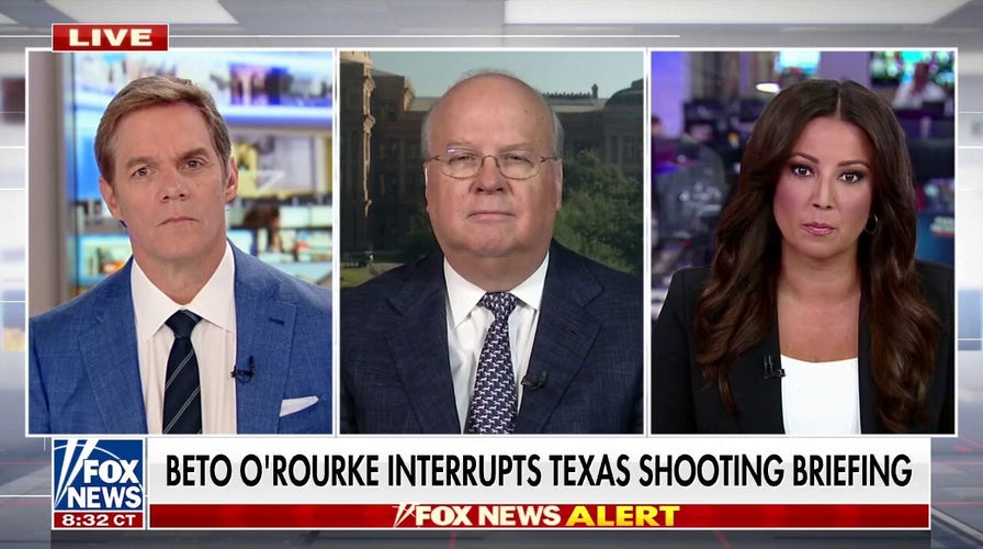 Beto O'Rourke derailing Abbott's Texas school shooting presser was a 'political circus': Rove