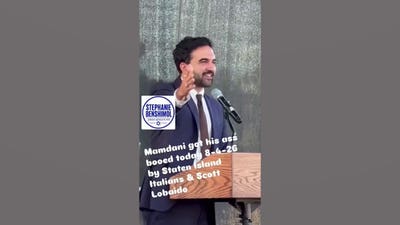 Zohran Mamdani booed off stage at New York City police event