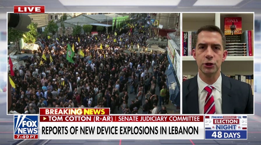 Sen. Tom Cotton slams Biden-Harris administration for its 'campaign against Israel'