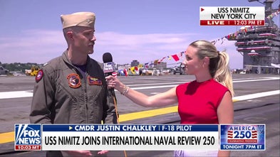 USS Nimitz joins International Naval Review 250 in New York City