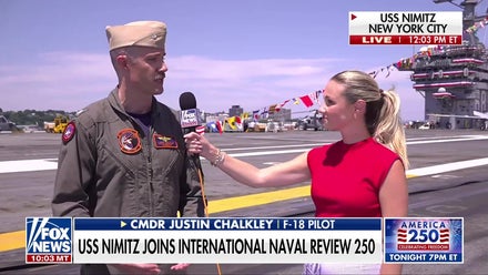USS Nimitz joins International Naval Review 250 in New York City