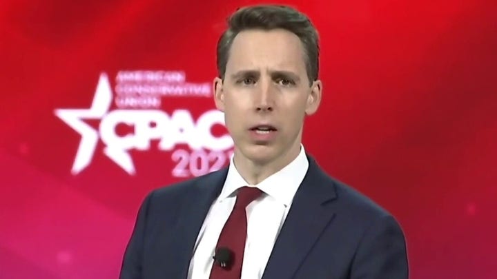 Josh Hawley at CPAC slams 'big tech oligarchs' aligned with the 'radical left'