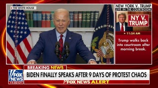 Biden condemns violent anti-Israel protests 9 days after chaos began - Fox News