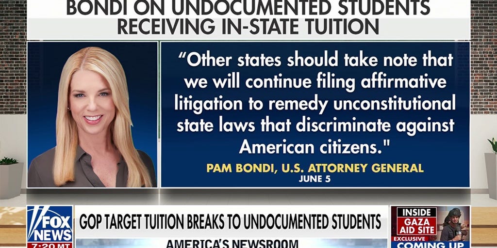 DOJ sues over tuition benefits for illegal migrants