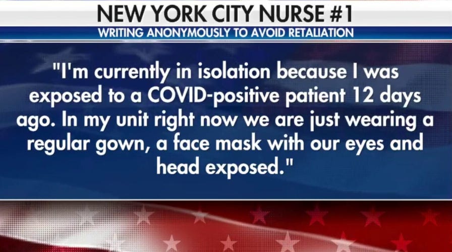 New York City nurses write to Tucker Carlson to share their experiences facing coronavirus pandemic