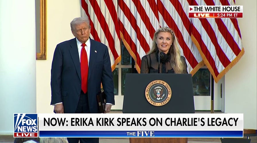 Erika Kirk honors late husband Charlie in emotional White House tribute: ‘A free man made fully free’