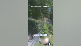 Man loses pants escaping police in wild video