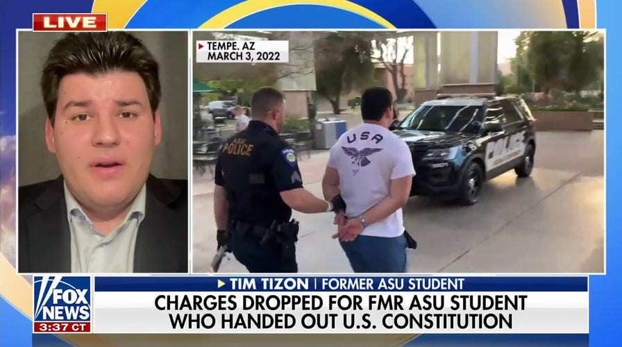 Charges dropped against former college student for handing out Constitution